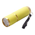 Mini Torch 9 LED Flashlight For Children Adult Aluminum Alloy Night Fishing LED Torch with Lanyard Outdoor Camping Light. 