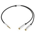 3.5MM Headphone & Mic Audio Splitter Jack for All Devices. 