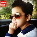LeonLion 2023 Classic Vintage Sunglasses Children Colorful Mirror Glasses Boys/Girls Metal Frame Kids Cute Outdoor Eyeglasses. 