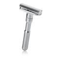 Mingshi Razor And  Free 5 Free Blades   Classic Stainless Steel Double Edge Safety Razor Mens Beard Shaver Hair Removal. 