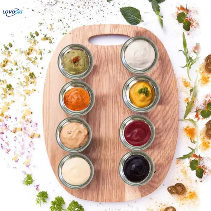 Stainless Steel Sauce Cup Chutney Ketchup Cups Bowl Dipping Container L
