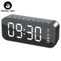 A18 Portable Wireless Speaker Clock Stereo Speaker With LED Screen FM Radio Dual Alarm Clock For Indoor Outdoor Travelling.