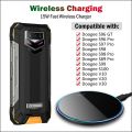 15W Fast Wireless Charging for Doogee V10 V20 V30 S95 S96 GT S97 S98 S99 S100 S88 S89 Pro Plus Universal Qi Wireless Charger Pad. 