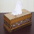Wooden Tissue Box Laser Cut Decorative Acrylic Wooden Tissue Box. 