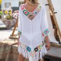 Sunflower Bikini Cover Up Swimsuit Beach Dress Women 2022 Summer Bathing Suit Beachwear Shirt Tunic Solid Bikini Cover UP. 