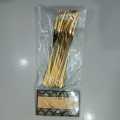 6 pcs golden colour Stainless Steel Dessert Cake Western Fork Small Fruit Fork Stainless Steel Moon Cake Fork Set For Restaurant.