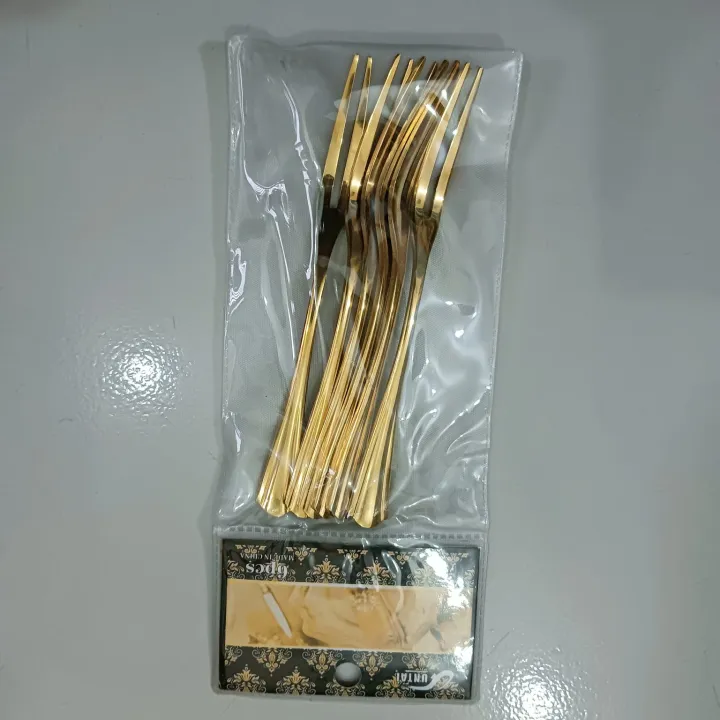 6%20pcs%20golden%20colour%20Stainless%20Steel%20Dessert%20Cake%20Western%20Fork%20Small%20Fruit%20Fork%20Stainless%20Steel%20Moon%20Cake%20Fork%20Set%20For%20Restaurant%20-%20Image%204