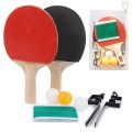 [BLK-COD]Portable Retractable Ping Pong Post Net Rack Ping Pong Paddles Quality Table Tennis Rackets Set Ping Pong Training Adjustable Extending Net Rack Paddle Bats Sports Accessories Racquet Bundle Kit with 3 Balls For Both Indoor and Outdoor. 