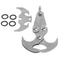 Gravity Grappling Hook Easy To Carry Stainless Steel Survival. 