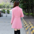 2024 New Autumn Winter Woolen Coat Female Medium Length Casua Loose Women Woolen Jacket Slim Lady Clothing Women's Coats Overcoa.