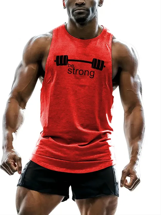 Four%20Seasons%20Gym%20Adult%20Strong%20Men'S%20Clothing%20Tank%20Tops%202d%20Creative%20Printed%20Outdoor%20T-Shirt%20Sports%20Style%20Casual%20Breathable%20O%20Neck%20-%20Image%207