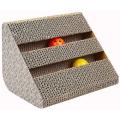 Fun Pet Cat Scratching Post Cardboard, Grinding Claw Toys With Bell. 