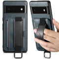 【Dislikelike】Applicable to Google 6Pro Card Holder Phone Case Google6 Back Cover New 6A Wrist Strap Color Matching Protective Sleeve. 
