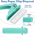 10 Pcs Single Hole Punch with Lock 1 Hole Paper Hole Punch 20 Sheet Capacity Handheld Paper Puncher with Anti Skid Base,. 