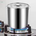 Stainless Steel Stockpot Heavy Duty Multipurpose Large Soup Pot Deep Cooking Pot for Commercial 30cm. 
