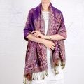 Bohemian Style Cashew Jacquard Scarf Women Winter Warm Pashmina Long Soft Shawls and Wraps Ladies Ethnic Beach Travel Scarves.
