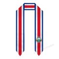 Custom Name Or Logo Costa Rica Flag Scarf Graduation Stole Sash International Study Abroad Class of 2023 Shawl. 