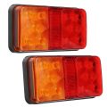 2Pcs 12V 10LED Waterproof Truck Trailer Truck Tail Light Indicator. 