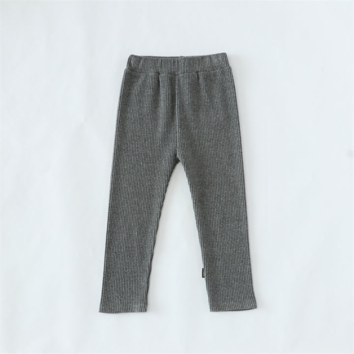 Baby%20Girl%20Leggings%20Spring%20Cotton%206%20to%209%2012%2018%2024%20Months%20Dark%20Grey%20Toddler%20Girls%20Pants%200%20to%201%202%203%204%205%206%207%208%20Years%20Ribbed%20Trousers%20-%20Image%202
