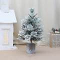 Artificial Christmas Tree with Lights Wooden Base for Bedroom Porch Garden 450mmx450mmx680mm. 