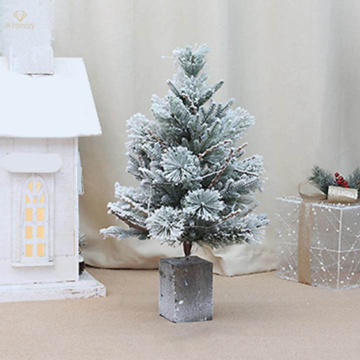Artificial%20Christmas%20Tree%20with%20Lights%20Wooden%20Base%20for%20Bedroom%20Porch%20Garden%20450mmx450mmx680mm%20-%20Image%202