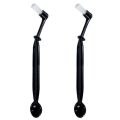 Coffee Machine Brush Cleaner Nylon Espresso Machine Brush Coffee Cleaning Tool with Spoon for Coffee Tool Barista Home Kitchen(2 Pack).