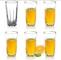 Central Iconic Octagonal Whiskey Glass Set Crystal Clear Glass with Heavy Base, Modern Geometric Design for Spirits Premium Water, Juice, coke , Medium Drinking Sharbat 300Ml 6PC Glass Set..