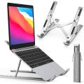 Aluminum Alloy Foldable Laptop Stand Adjustable Portable Folding Notebook Stand Foldable Laptop Stand - Laptop Table - Laptop Table. 