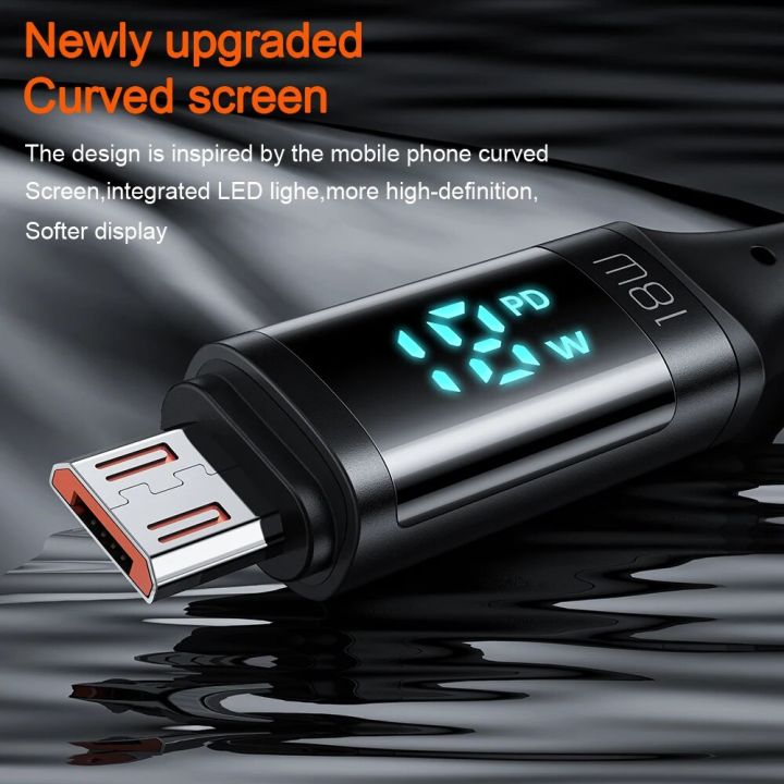 Mcdodo%2018W%20Micro%20USB%20Cable%20For%20Huawei%20Samsung%20Xiaomi%20OPPO%20QC4.0%20VOOC%20AFC%20FCP%203A%20Fast%20Charging%20Android%20Digital%20Display%20Data%20Cord%20-%20Image%202