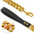 Stainless Steel Dog Chain Leash Super Strong Dog Metal Durable Silver Traction Rope Chain Solid For Pet Jewelry Accessories.