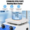 NCANRUI Lab Magnetic Stirrer Plate Hot Stir Mixer for Chemistry Equipment 1000Ml Capacity 100-2000 RPM Speed Resin US Plug. 