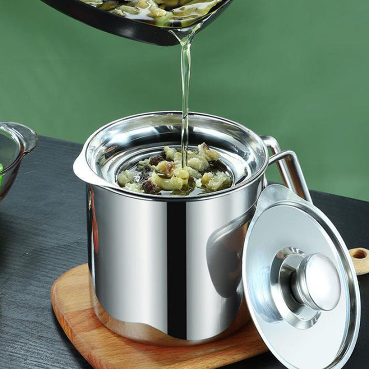 Stainless%20Steel%20Grease%20Strainer%20Container%20Oil%20Storage%20Pot%20Can%20%20Filter%20Dust%20Lid%20Dounp%20-%20Image%202