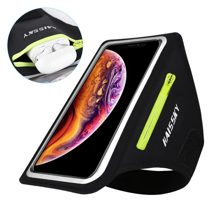 HAISSKY%20Running%20Sport%20Armbands%20For%20iPhone%2015%2014%2013%2012%2011%20Pro%20Max%2014%20Plus%20Samsung%20S23%20Ultra%20Zipper%20Arm%20Bag%20Case%20For%20AirPods%20Pro%203%20-%20Image%202