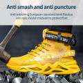 【selevn roind】 Fashion Work Boots Indestructible Steel Toe Cap Safety Shoes For Men Puncture-Proof Industrial Sneakers Adult Male Footwear.