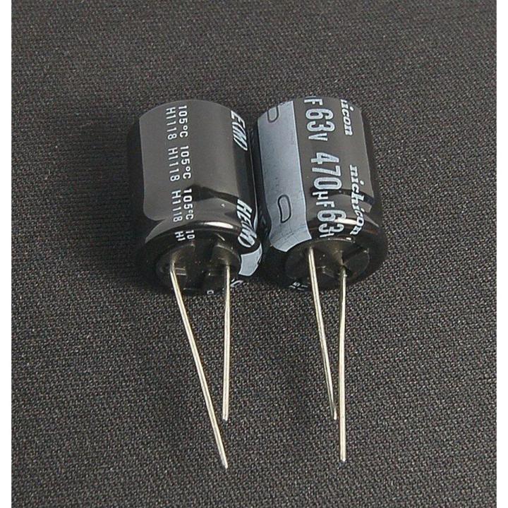 Radial 470uF Electrolytic Capacitor 63V-10Pcs