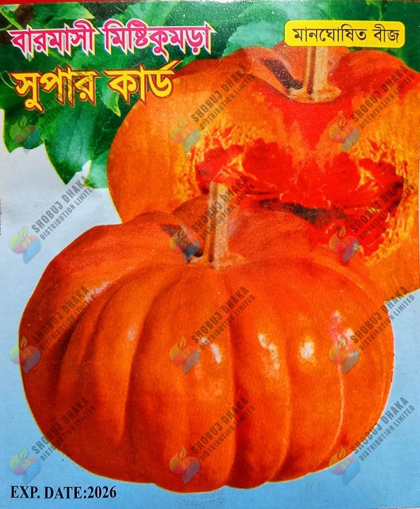 Intact Pack All Season Super Card RED Pumpkin Seeds 5gm Intact Pack | Daraz.com.bd