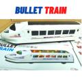 Stylish 3D Bullet Train Toy LED Flashing Lights Sounds Train Toy. 