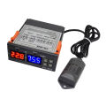 STC-3028 Dual Digital Thermostat Temperature Humidity Control STC 3028 Thermometer Hygrometer Controller AC 110V to 220V Egg Incubator Controller. 
