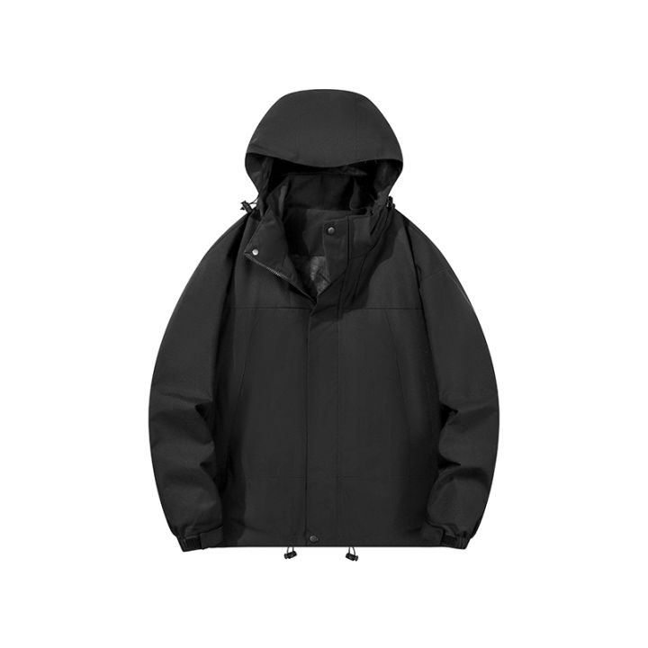 Spring New Outdoor Sports Sunscreen Clothes for Men Loose Hooded Work Jackets Windproof Cardigan Mountaineering Sprint Clothes f