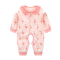 Shanyingfang Autumn New Product Cute Girl Harper Flamingo Korean Spring Pure Cotton A-Class Baby Bodysuit. 