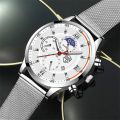DEYROS Top Men's Brand Watches Fashion Luxury Mens Ultra-thin Steel Mesh Belt Quartz Wrist Watch For Men Waterproof Casual Classic Jam Tangan Lelaki / Man.