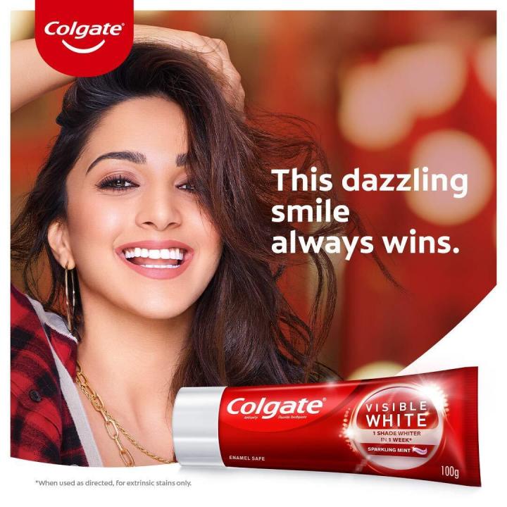 Indian Colgate Visible White Toothpaste 100 gm