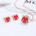Thermochromic Zodiac Tiger Necklace Female 925 Sterling Silver Niche Light Luxury Festive Natal Year Belongs to the Tiger Clavicle Chain. 