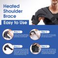 Electric Heating Shoulder Brace LED Display Vibration Shoulder Massage Support Belt Strap for Arthritis Joint Injury Pain Relief. 