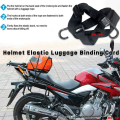 Motorcycle Universal Helmet Bag Box Carrier Elastic Strap with 2 plastic hook. 