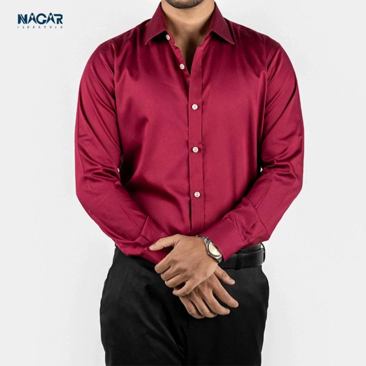 NAGAR Premium Indian Solid Shirts for Men