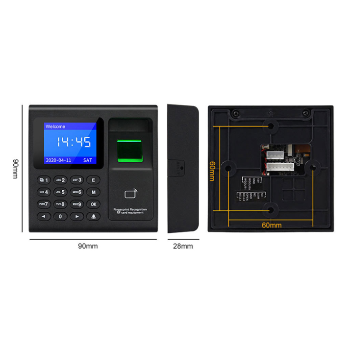 Fingerprint%20Attendance%20Machine+10%20Cards%20Access%20Control%20Electric%20Time%20Clock%20Recorder%20USB%20Data%20Manage%20-%20Image%206