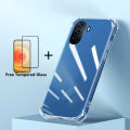 For Huawei Nova Y71 Y70 Case Clear Shockproof Silicone + Tempered Glass Screen Protector Film For Huawei Nova Y71 Y70 Back Cover. 