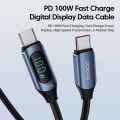 Toocki Type C to Type C Cable 100W PD Fast Charging Charger USB C to USB C Display Cable For Xiaomi POCO f3 Realme Macbook iPad. 