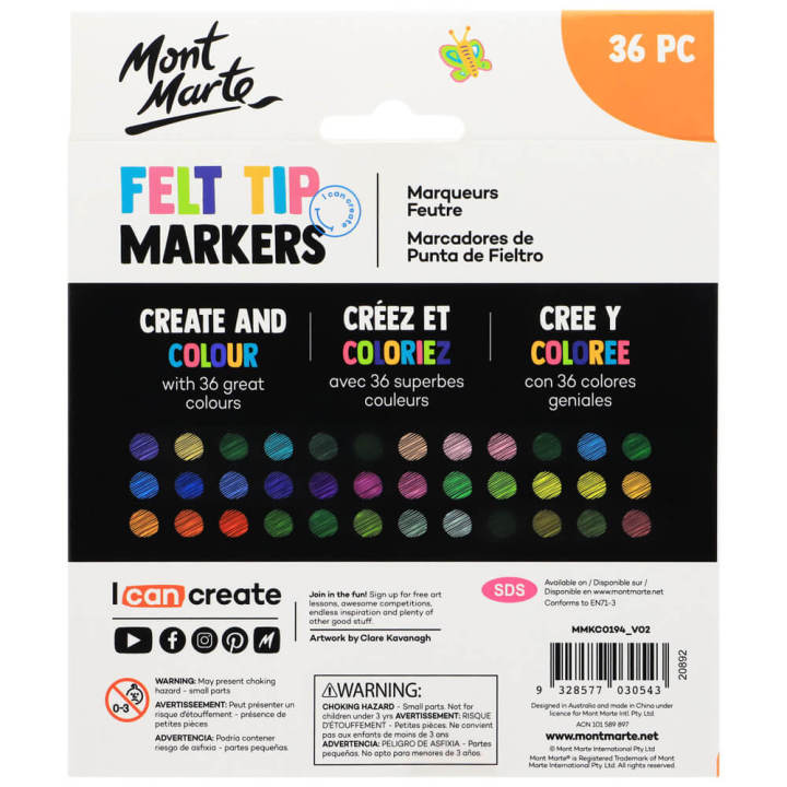 Mont%20Marte%20Kids%20Felt%20Tip%20Markers%2036pc-Basic%20-%20Image%202